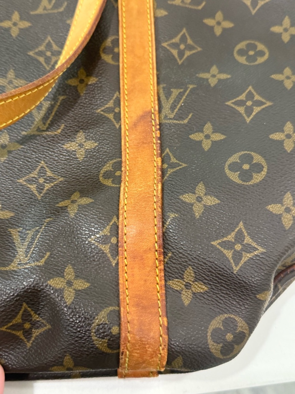Louis Vuitton Monogram Sac Shopping Tote Bag VINTAGE - Picture 11 of 12
